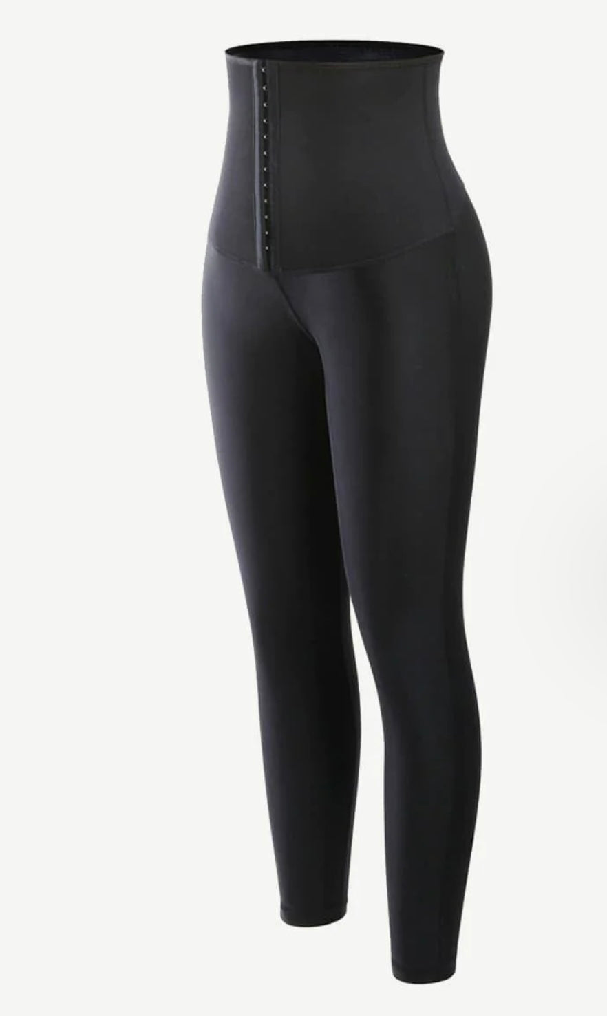 High Waist Active Stretch Pants Faux Leather Leggings