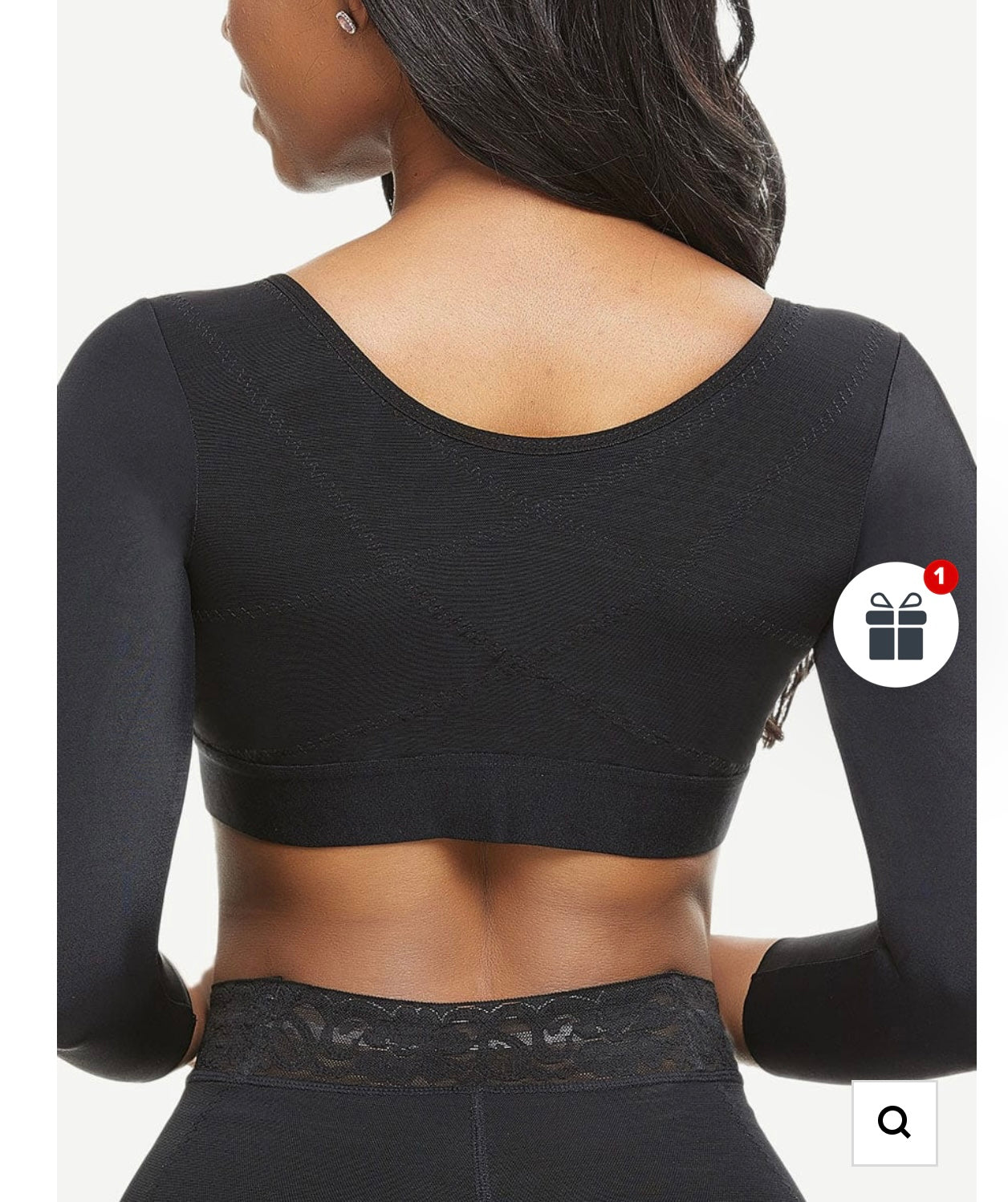 Post-Surgical Crop Shapewear 3-Row Hooks