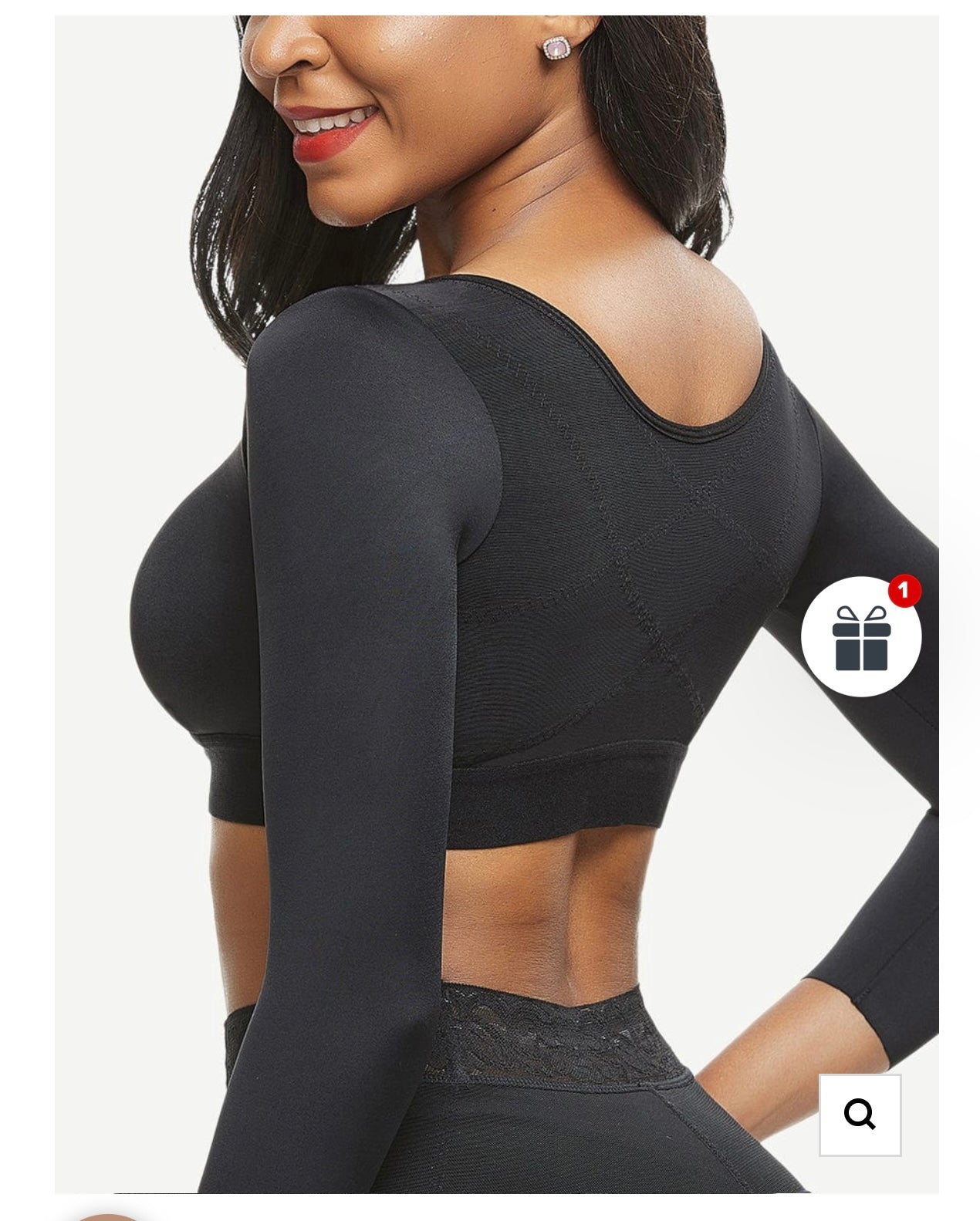 Post-Surgical Crop Shapewear 3-Row Hooks