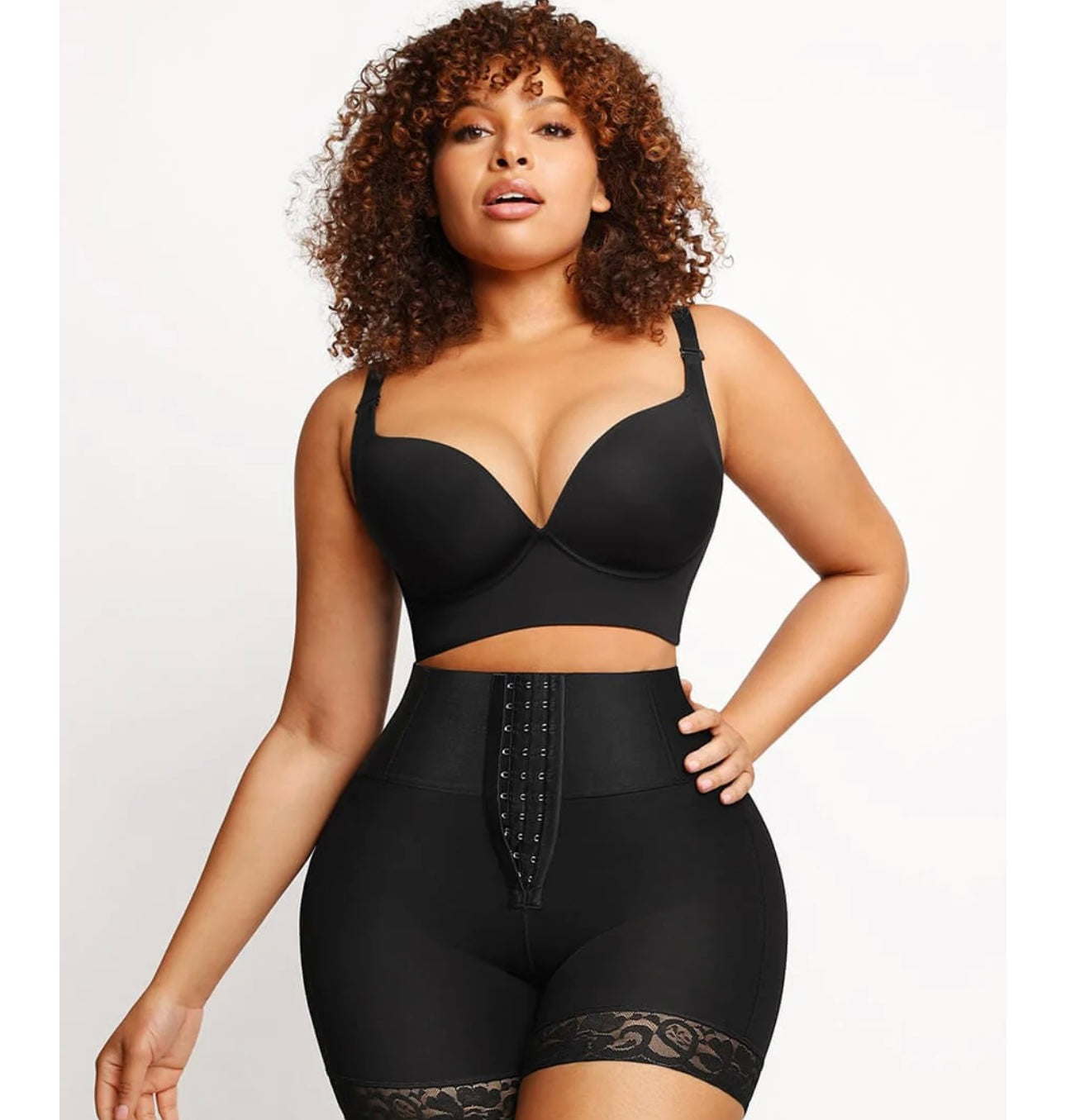 Butt Lifter Tummy Control Middle Waisted Mid Thigh Shaper Shorts
