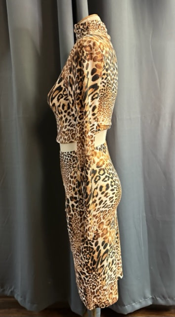 2 Piece Leopard Set