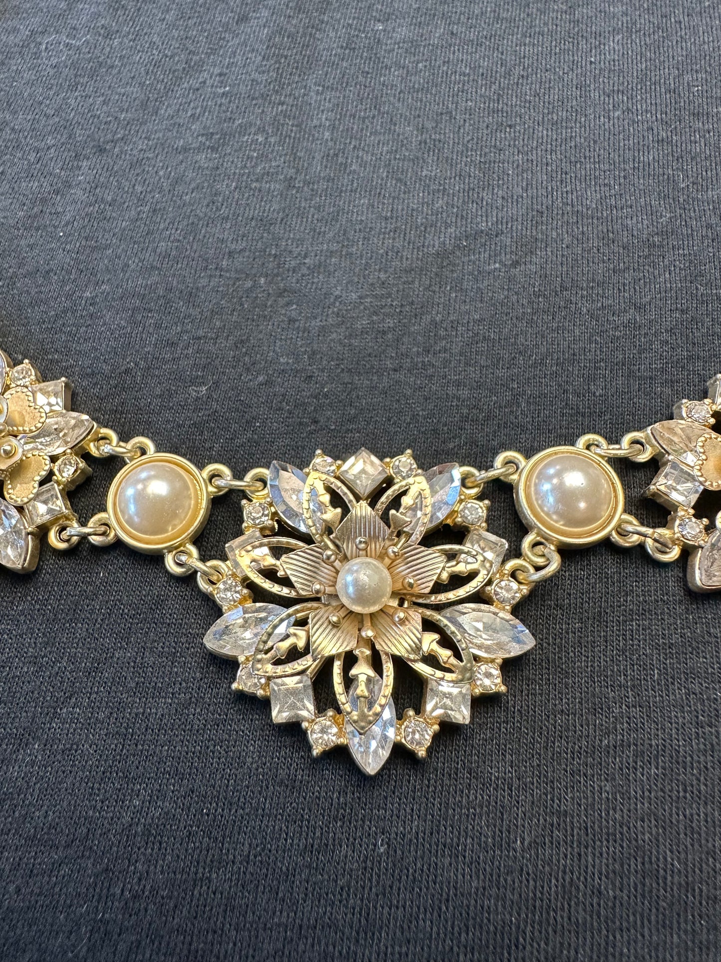 Gold and Pearl Necklace